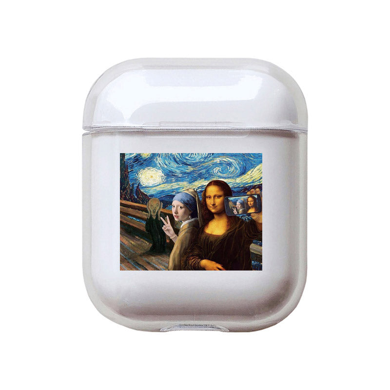 Transparent painted earphone sleeve