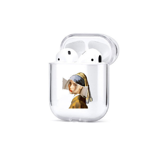 Transparent painted earphone sleeve