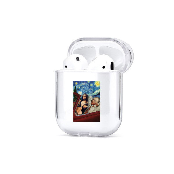 Transparent painted earphone sleeve