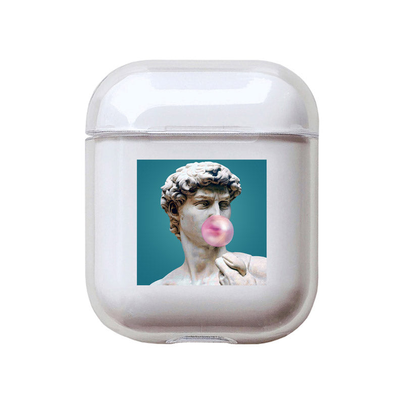 Transparent painted earphone sleeve