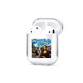 Transparent painted earphone sleeve