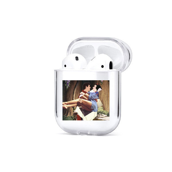 Transparent painted earphone sleeve