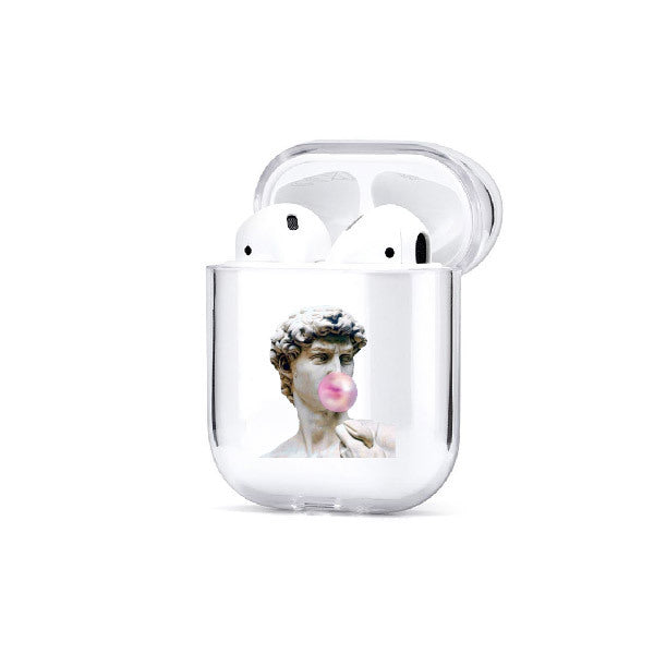 Transparent painted earphone sleeve